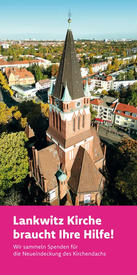 Titelseite des Flyers mit Ansicht der Dreifaltigkeitskirche