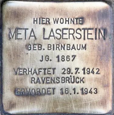 Stolperstein für Meta Laserstein (Foto: OTFW)
