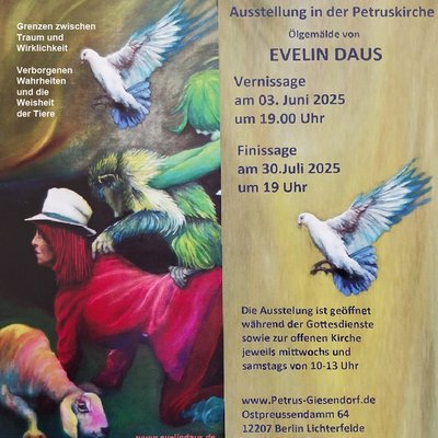 Einladungskarte zur Vernissage