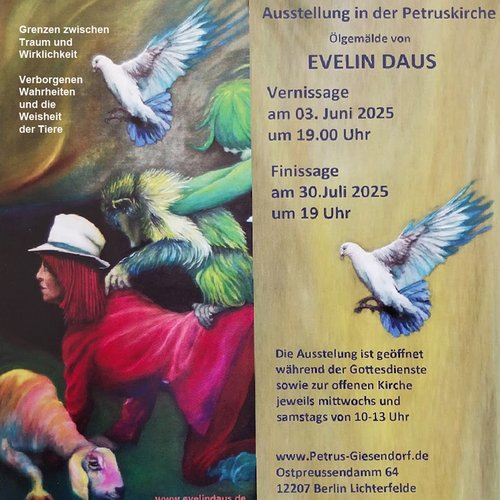 Einladungskarte zur Vernissage