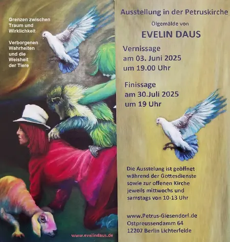 Einladungskarte zur Vernissage