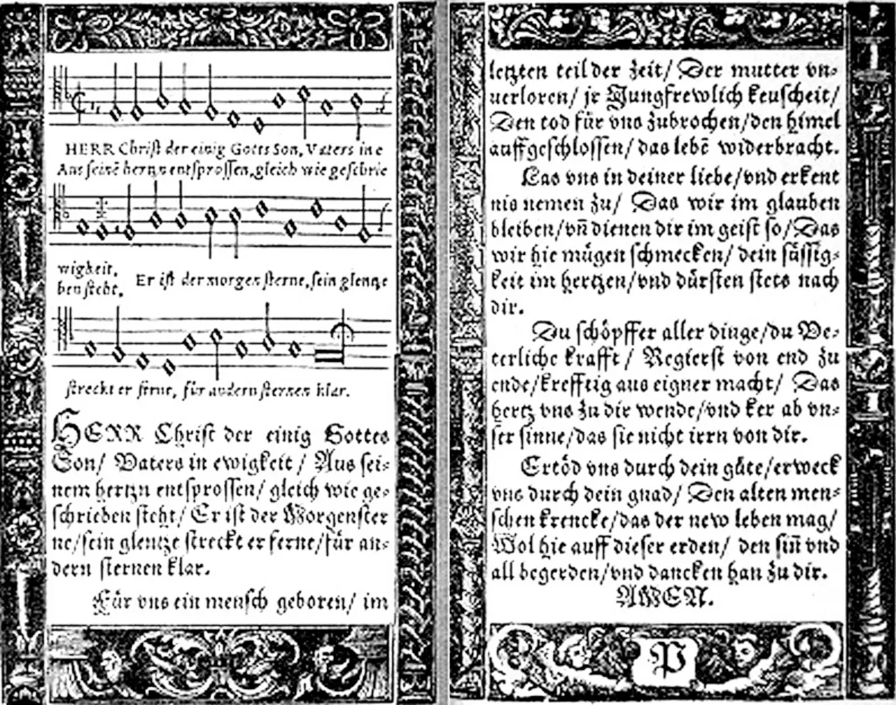 &quot;Herr Christ, der einig Gotts Sohn&quot; im Babstschen Gesangbuch (1545)