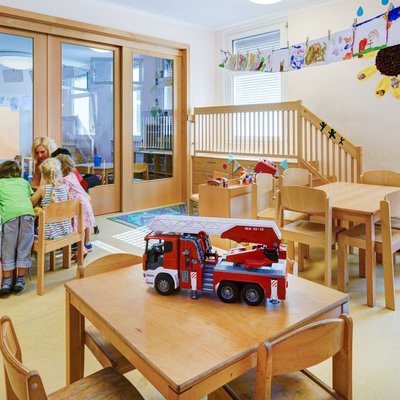 Blick in einen Gruppenraum der Markus-Kita