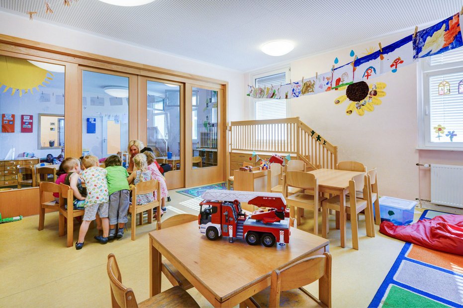 Blick in einen Gruppenraum der Markus-Kita